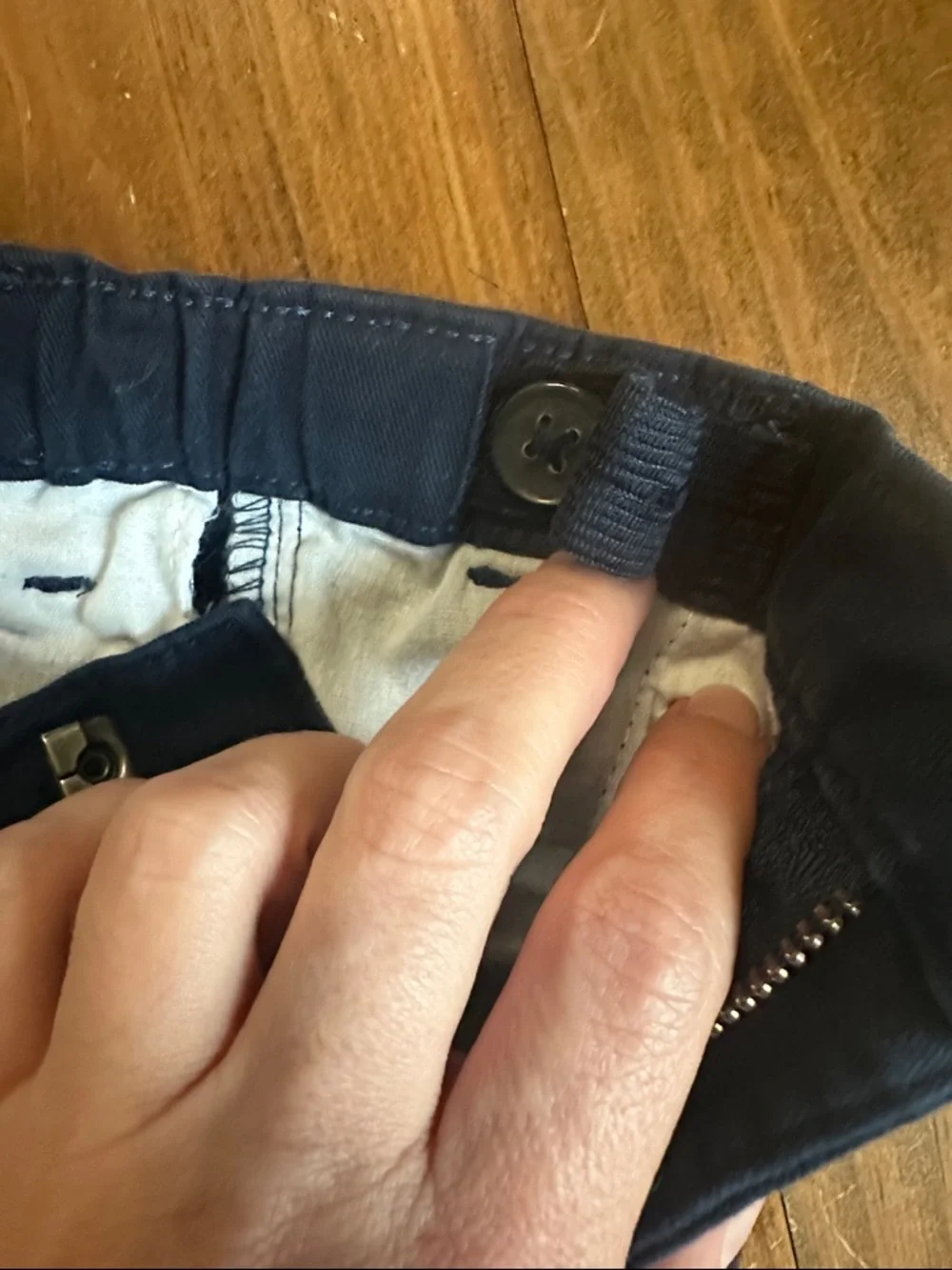 Gymboree Navy Wrinkle Resistant Chino Pants, 3T